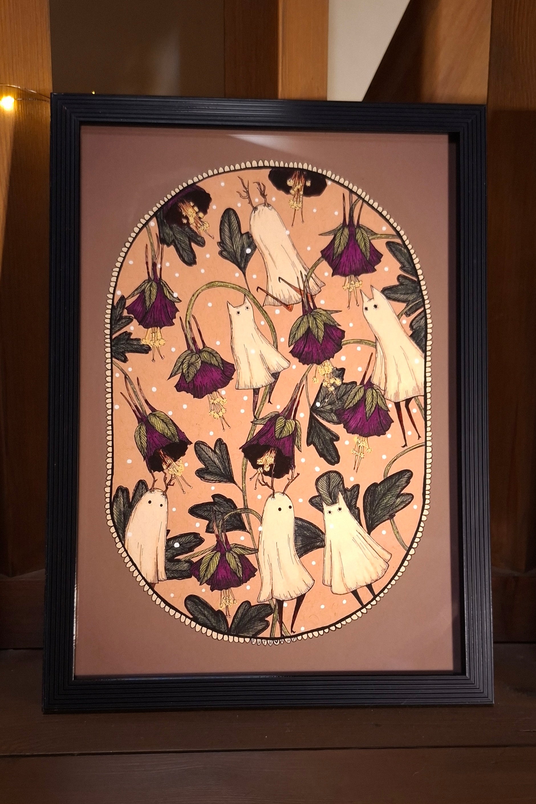 Ilustración Botánica Flor Encantada