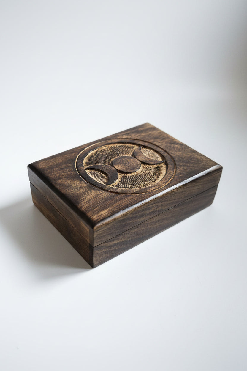 Caja madera Triple Luna