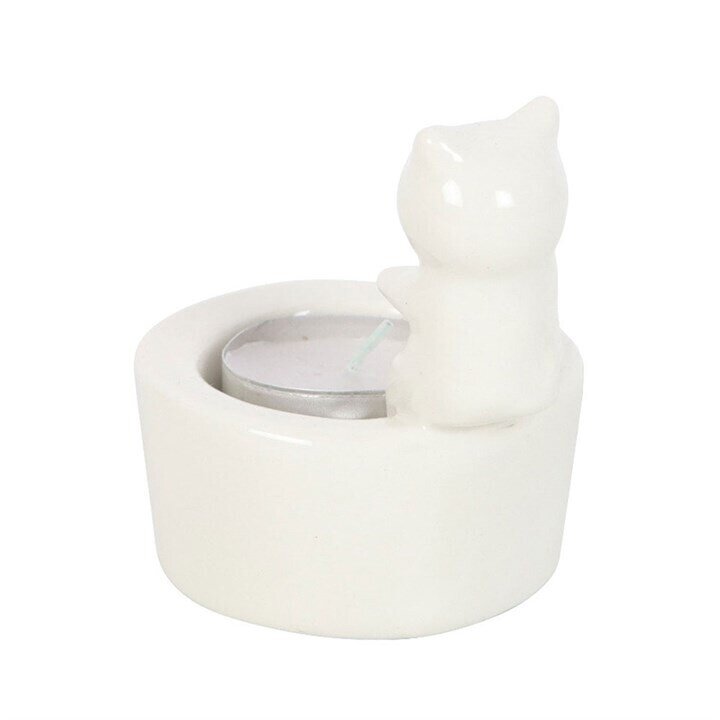 Portavelas Gato Blanco