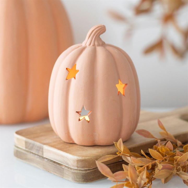 Portavela Calabaza Terracota
