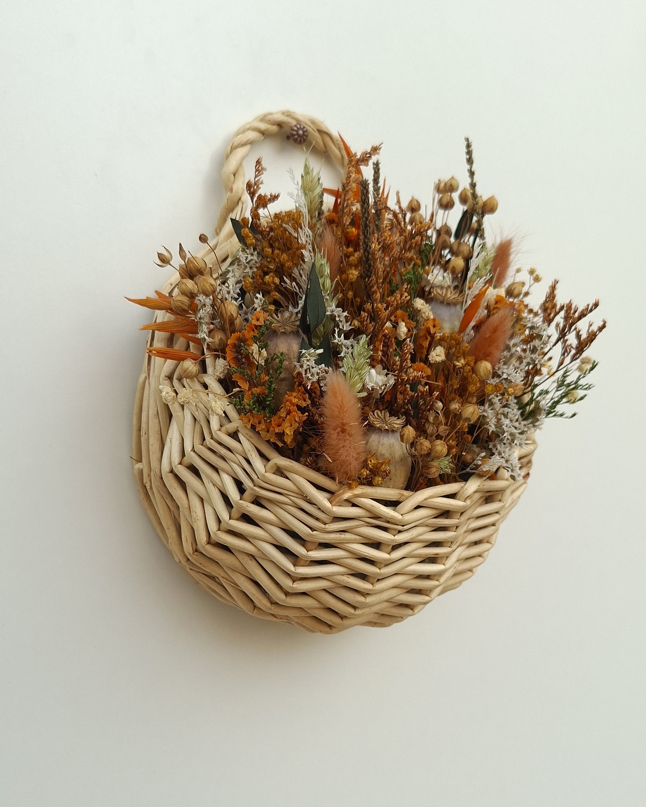 Decoración Mimbre y Flores
