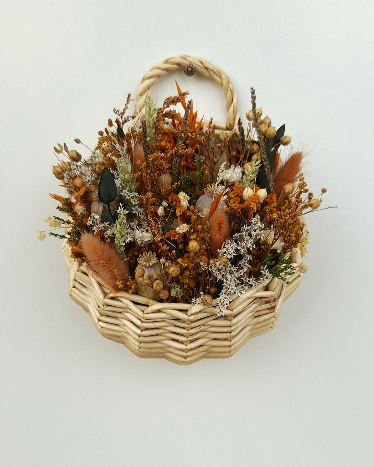 Decoración Mimbre y Flores