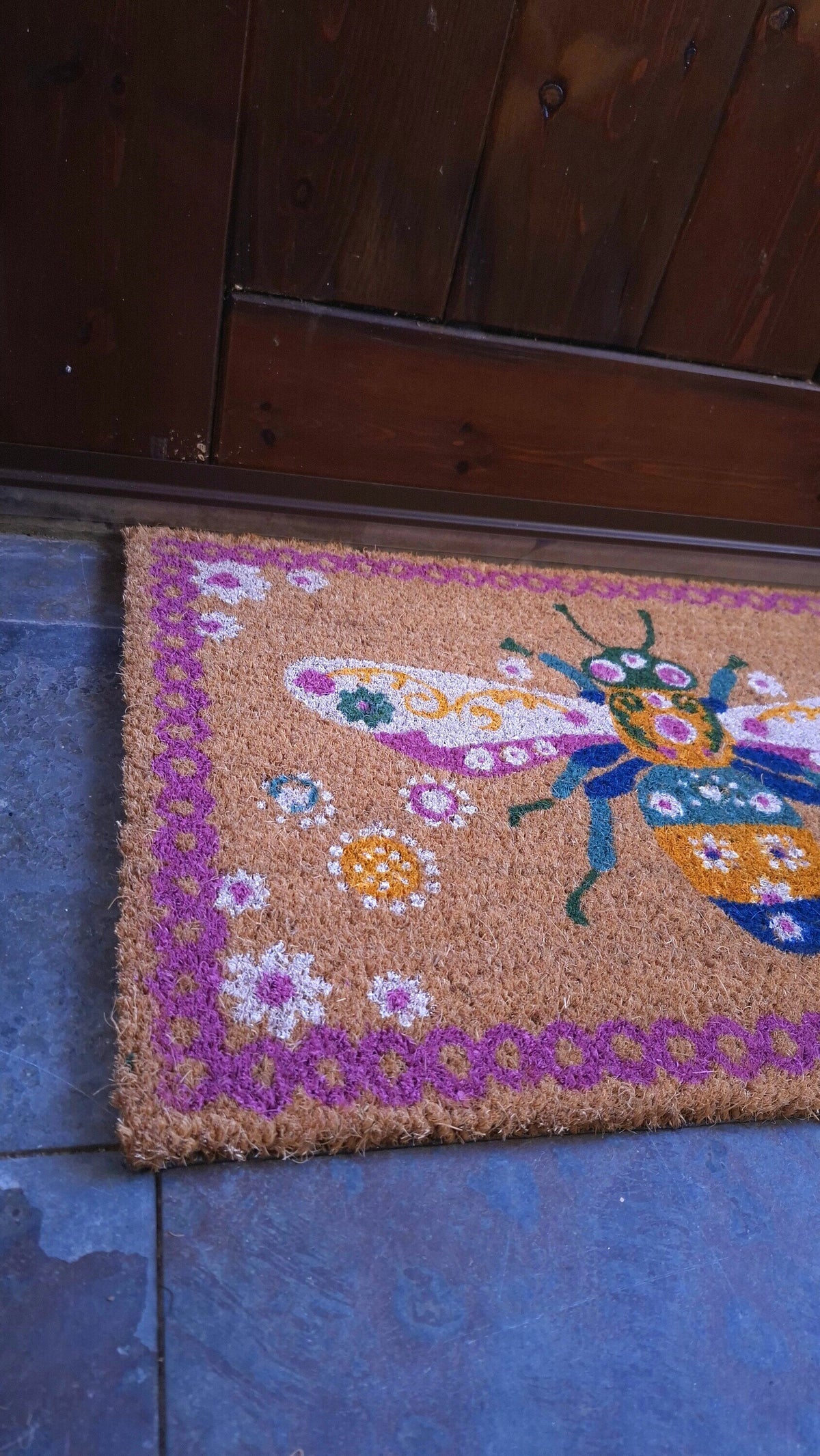 Felpudo Abeja Floral