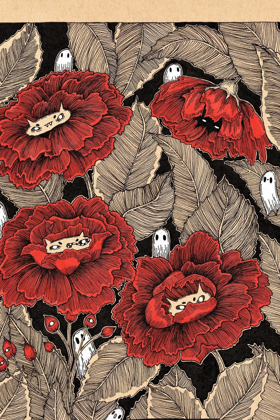 Ilustración Botánica Criaturas Silvestres