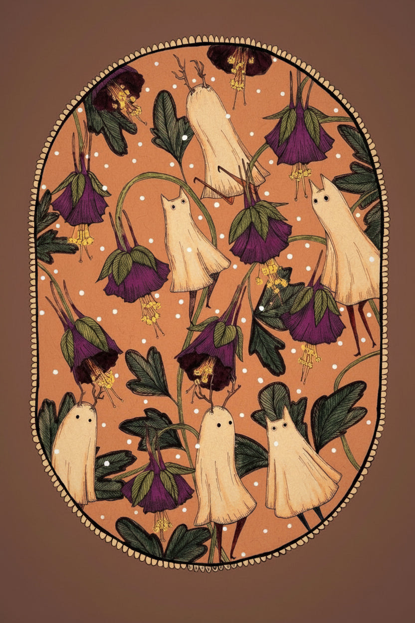 Ilustración Botánica Flor Encantada