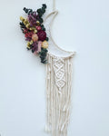 Luna floral Blanca con macramé