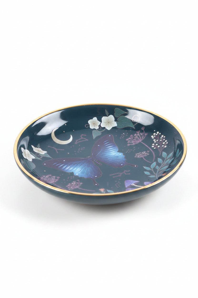 plato mariposa anillos